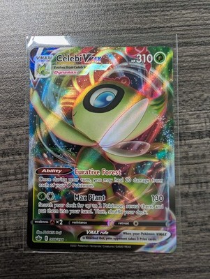 Pokémon TCG Celebi VMAX Sword & Shield Chilling Reign 008/198 Holo Ultra Rare 