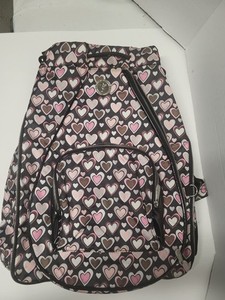 Original Whak Sak Tennis Drawstring Bag w/ small bag hearts shape design