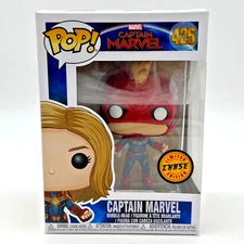 Funko POP! Movies CAPTAIN MARVEL (Masked) #425 CHASE with Box Protector