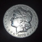 1878-CC Morgan Silver Dollar - Choice Fine F+ details 1st-year Carson City mint