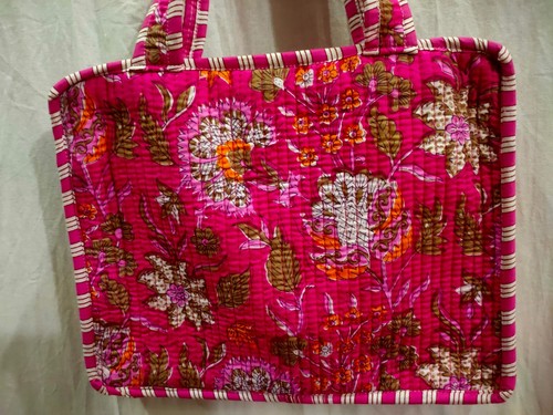 Handmade Laptop Bag Cotton Hand Block Floral Print Size 11.5x15x2 inch - 第 8/13 張圖片