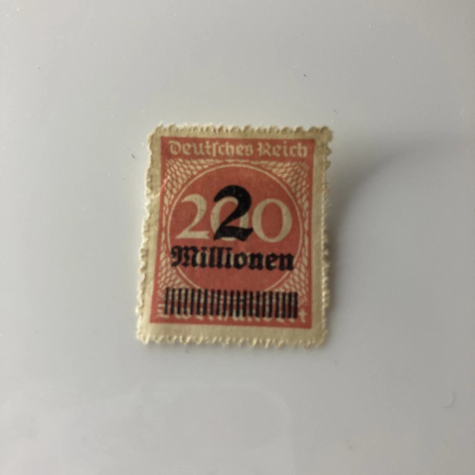 Rare 1920's German Deutsches Reich stamp 2 Millionen - Image 2 of 4