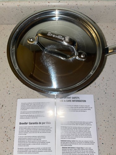 Breville the Thermal Pro 3 qt Covered Saucepan w/ Lid NEW Top of the Line - Picture 3 of 11