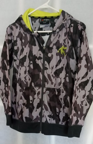 ANDI Jungen leichte Kapuzenjacke mit durchgehendem Reißverschluss grau schwarz Jordan Basketball 10/12 - Bild 1 von 3