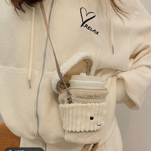 18cm Coffee Milk Tea Bag Messenger Bag Women's Plüschtasche Toy DE - Bild 7 von 13