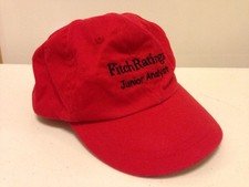 Fitch Ratings Junior Analyst Hat YOUTH One Size Red Souvenir Promotional Item