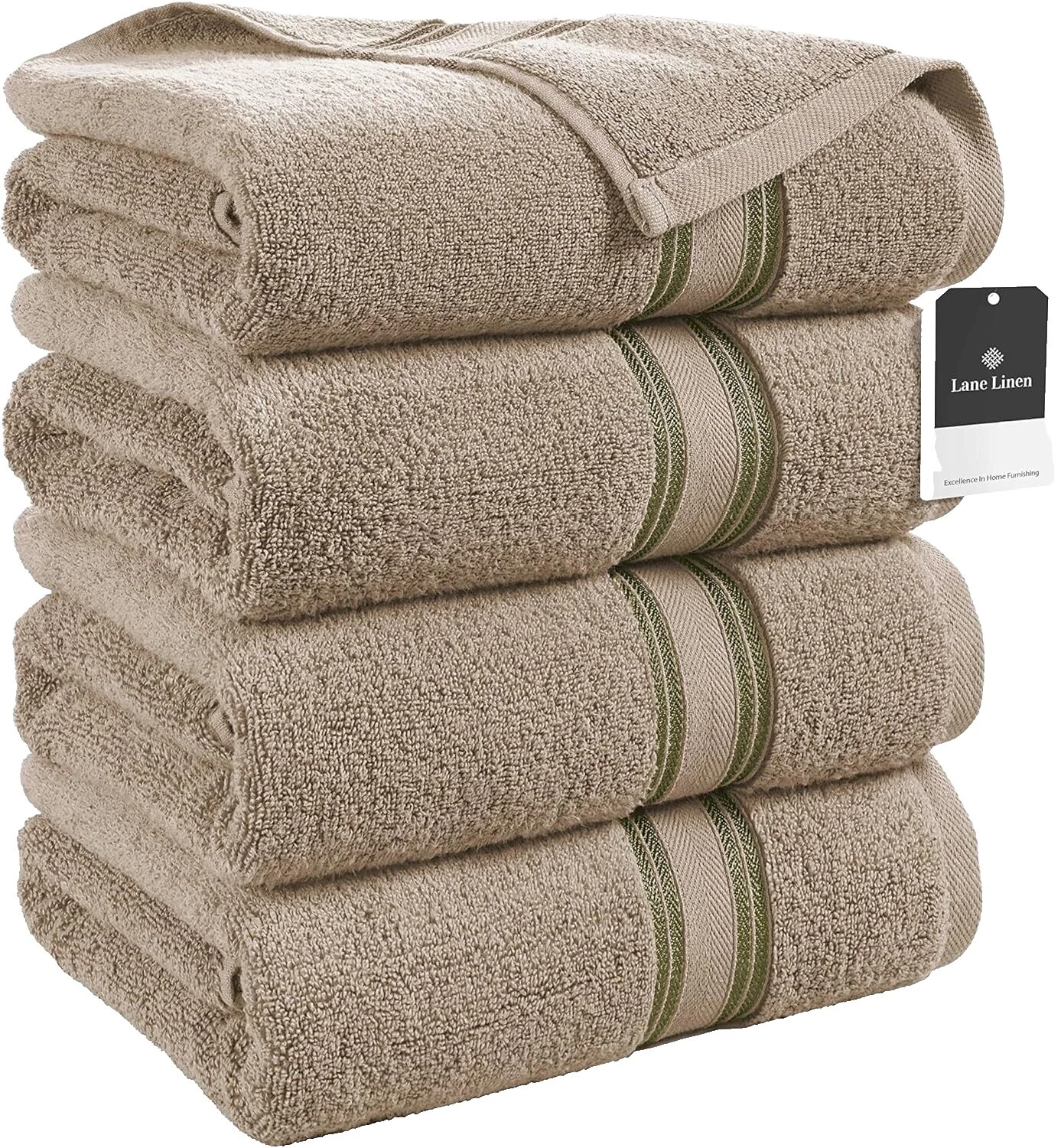 Marrón 100% algodón toallas de playa de baño