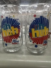 2 VTG Diet Pepsi Glasses "You Got The Right One Baby Uh Huh" Ray Charles 92 rare