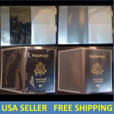 Clear Transparent Passport Cover Holder Case Organizer ID Card Travel Protector