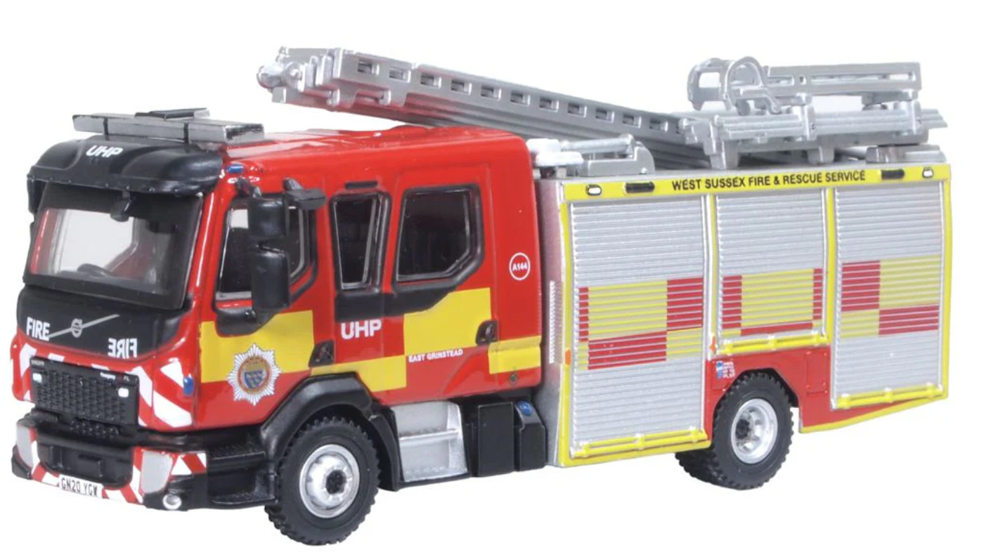 Oxford Diecast 76VEO004 Volvo Fl Pump Ladder West Sussex Fire & Rescue, 1:76