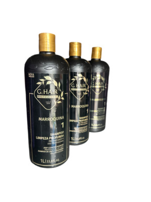Wholesale Lot of 3 G Hair Moroccan Anti Residue Shampoo  3 X 1000ml 34oz