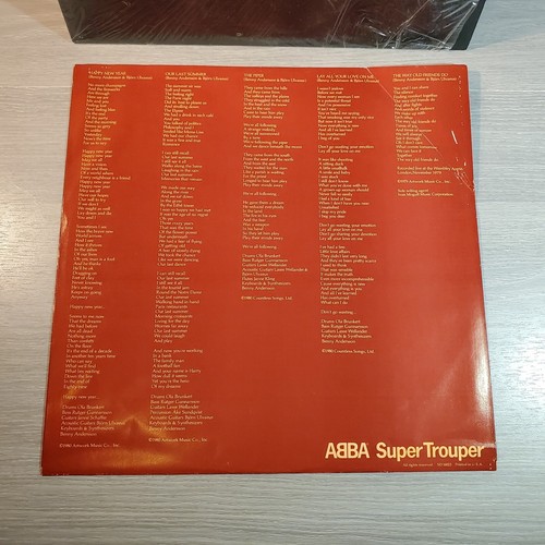 ABBA Super Trouper LP 1980 Atlantic w/shrink wrap 33rpm Lay All Your Love On Me - Picture 4 of 16