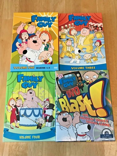 Family Guy DVD Volumes 1 3 4 Seasons 1 2 4 5 Plus DVD Blast Video Game EBay