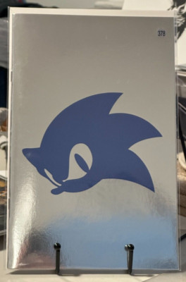 SONIC THE HEDGEHOG #1 C2E2 FOIL SILVER LOGO VIRGIN LTD LE Limited to 500