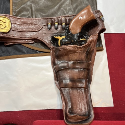XL Brown VEST Gun BELT holster 8869 Jonah Hex Cowboy Gunslinger Western SET OF 2 - Picture 9 of 18