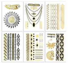 Metallic Tattoos - Temporary Shimmer Tattoos for Women