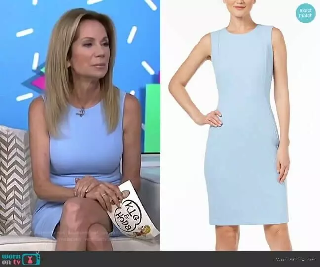 Calvin klein women's scuba sleeveless princess seamed sheath dress sale