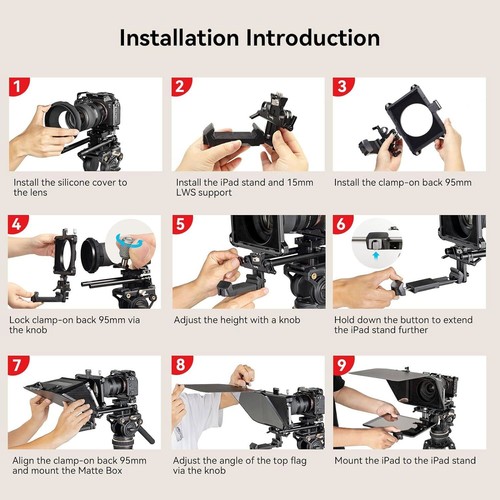Teleprompter videocamera SmallRig per fotocamere/videocamere digitali trasmissione - Foto 7 di 9