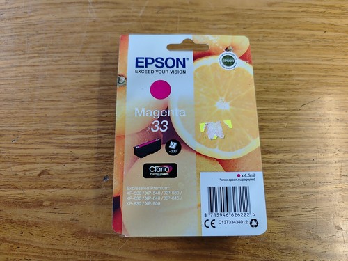 CARTUCCIA EPSON 33 ARANCIA ORIGINALE - MULTIPACK COLORI NERO - Foto 8 di 10
