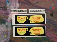 Corgi 417 Joes Diner Karrier Mobile Canteen & Water Slides Reproduction Stickers