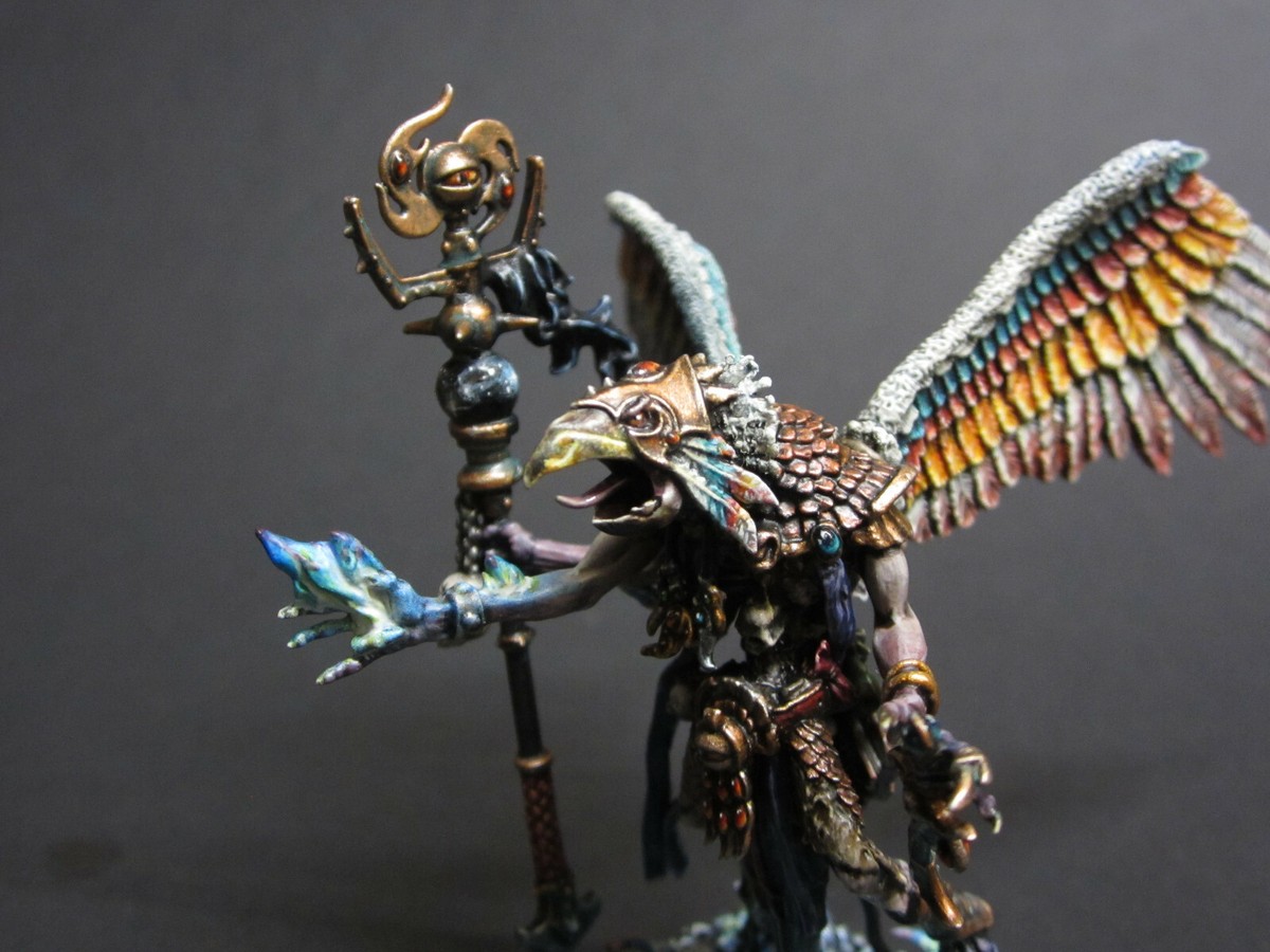 Warhammer Fantasy Chaos Daemon Prince of Tzeentch painted metal