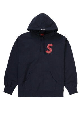 Supreme S Logo Hooded Sweatshirt Navy FW20 NWT Sz L | eBay 