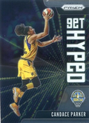 2021 Panini WNBA Prizm CANDACE PARKER #10 GET HYPED INSERT SKY ACES