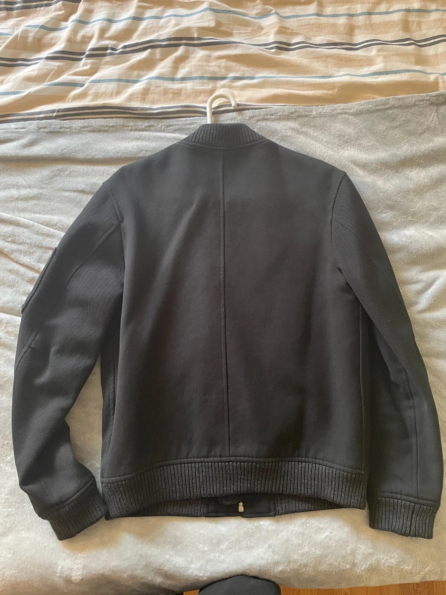 APC A.P.C. BLACK BOMBER JACKET MEN S MEDIUM RIBBED COTTON eBay