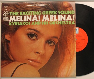 Kyriakos And His Orchestra Lp Melina! Melina! On 4 Corners - Vg++ / Vg++