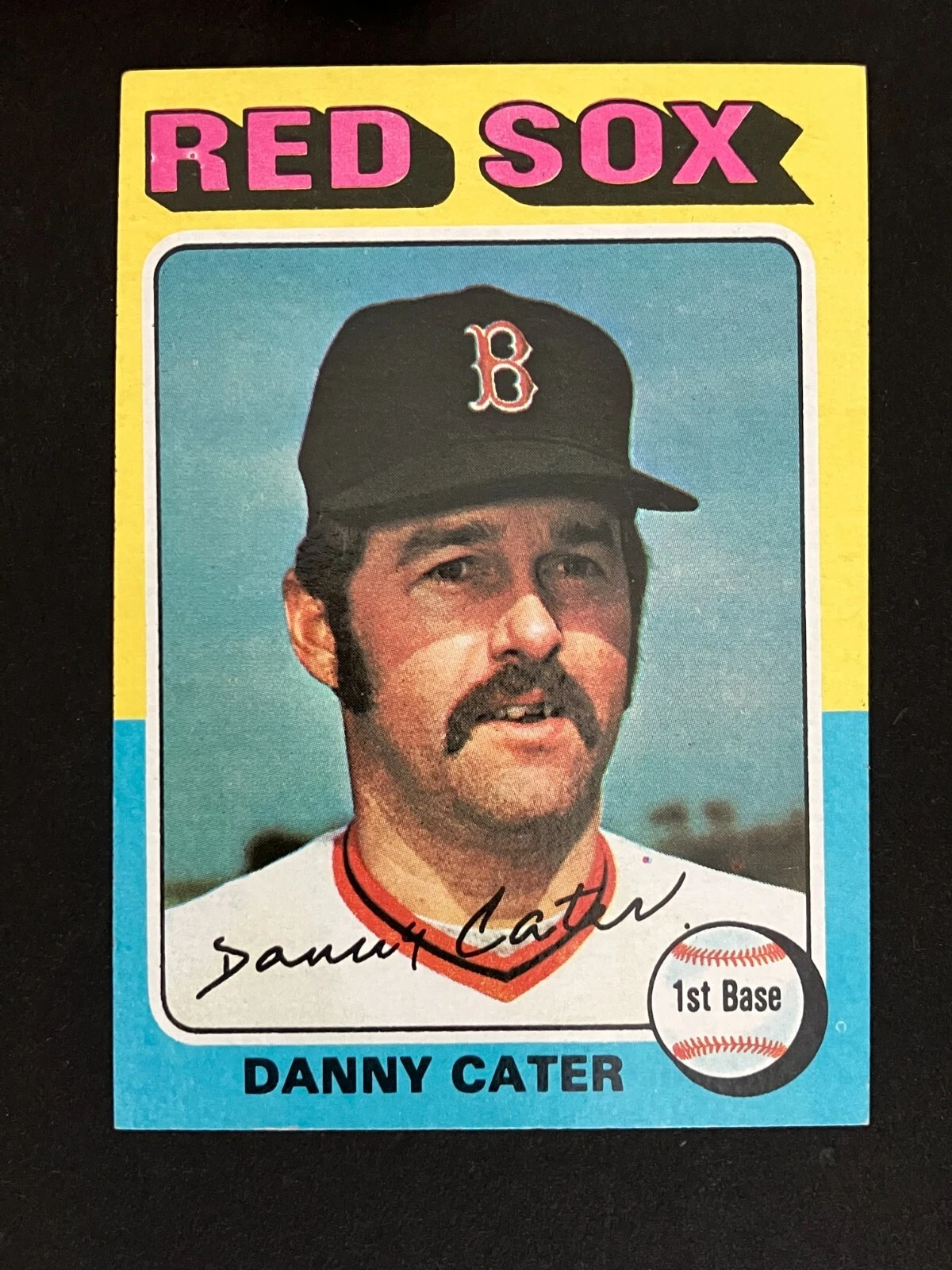 1975 TOPPS MINI HI-GRADE SET BREAK - DANNY CATER - CARD #645 - RED SOX - NM