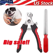 Pet Dog Cat Stainless Steel Professional Nail Toe Trimmer Clipper Grooming Tool