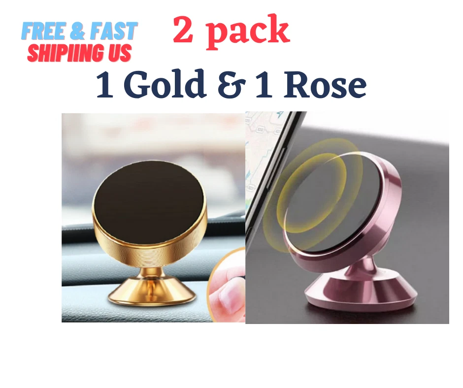 Magnetic Car Mount Dashboard Holder For Cell Phone Universal (2 Pack) - Image 2 of 4