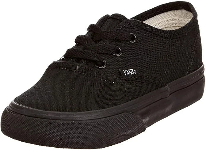 All black vans for kids sale