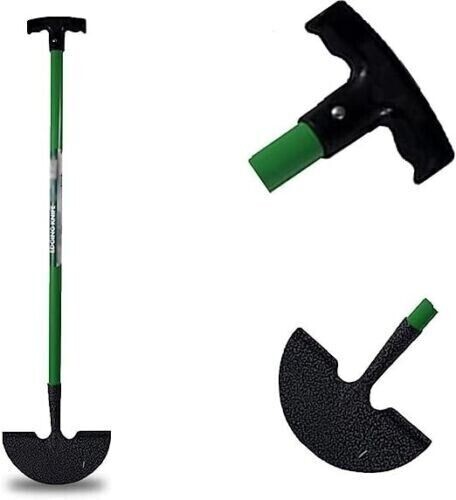 Carbon Steel Lawn Edger Half Moon Garden Tool Knife Cutter Step Edger T-Grip - Picture 4 of 5
