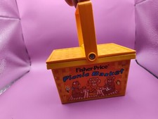 1974 Vintage Fisher Price Picnic Basket Toy A12
