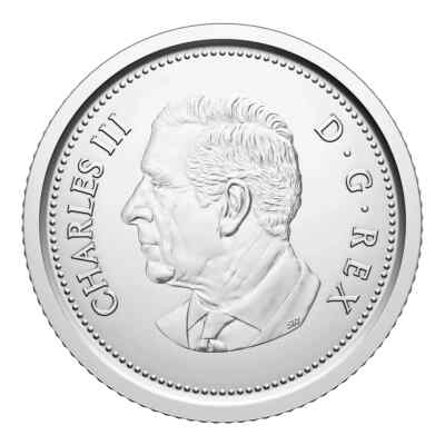 2025 Canada Five 5 Cents King Charles III Uncirculated First