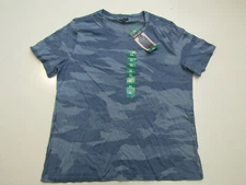 SPLENDID Blue Indigo Camo S/S Shirt Sz S Small NWT Womens