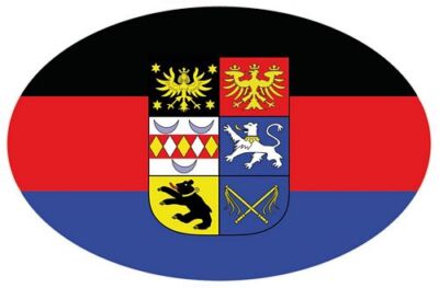 Autoaufkleber Wappen Fahne Ostfriesland Flagge Aufkleber