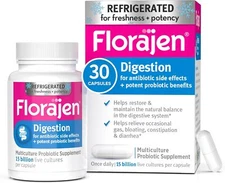 Florajen Digestion Probiotics, Gut Health Supplement with Constipation and