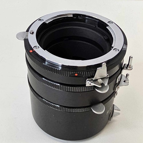 Nikon F Mount Spiratone 11mm 18mm 36mm Verlängerungsrohr Set mit Tasche - Bild 4 von 12