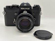 Nikon Nikomat EL Film Camera w/ NIKKOR 50mm f1.4 Lens Black From Japan / Exc