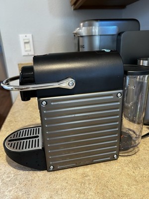 Nespresso Pixie C60 Espresso Coffee Machine Black Silver Tested Working Swiss
