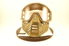 Jt whipper snapper mask green olive damage old paintball