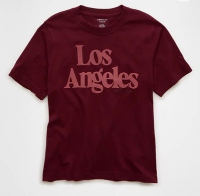 *NEW* American Eagle AE Los Angeles Velvet Graphic T-shirt Women's Small