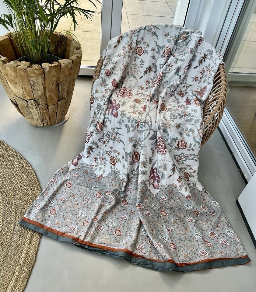 Bassetti Stoff VICENZA 41 beige 230x200 f Tischdecke Vorhang Kissen Läufer SATIN