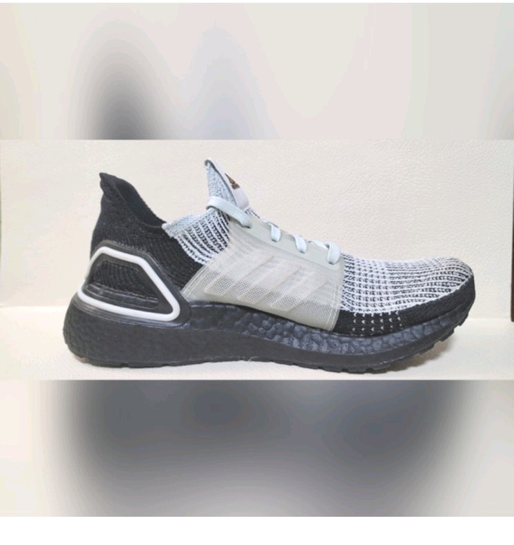 adidas UltraBoost 19 Black Blue Tint Women's  Primeknit Athl
