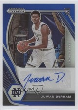 2021-22 Panini Prizm Draft Picks Blue 134/149 Juwan Durham #DP-JDU Auto 02w5
