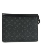 Louis Vuitton Monogram Eclipse Black Pochette Voyage Clutch Bag
