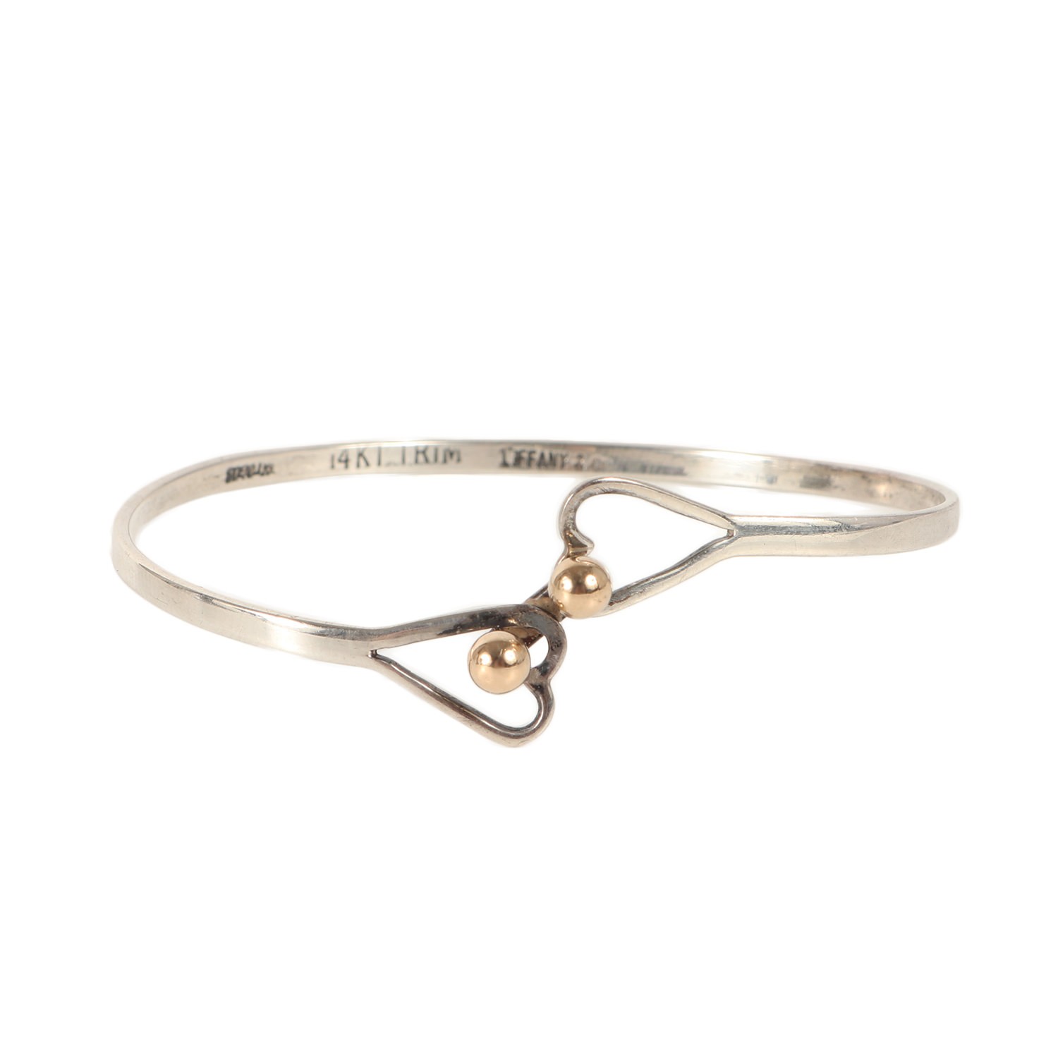 Y0705 Tiffany & Co. Heart Hook Silver Bracelet 925 K14 Jewelry Accessory