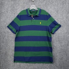 Polo Ralph Lauren Shirt Mens XL Green Classic Fit Short Sleeve Plaid Collared
